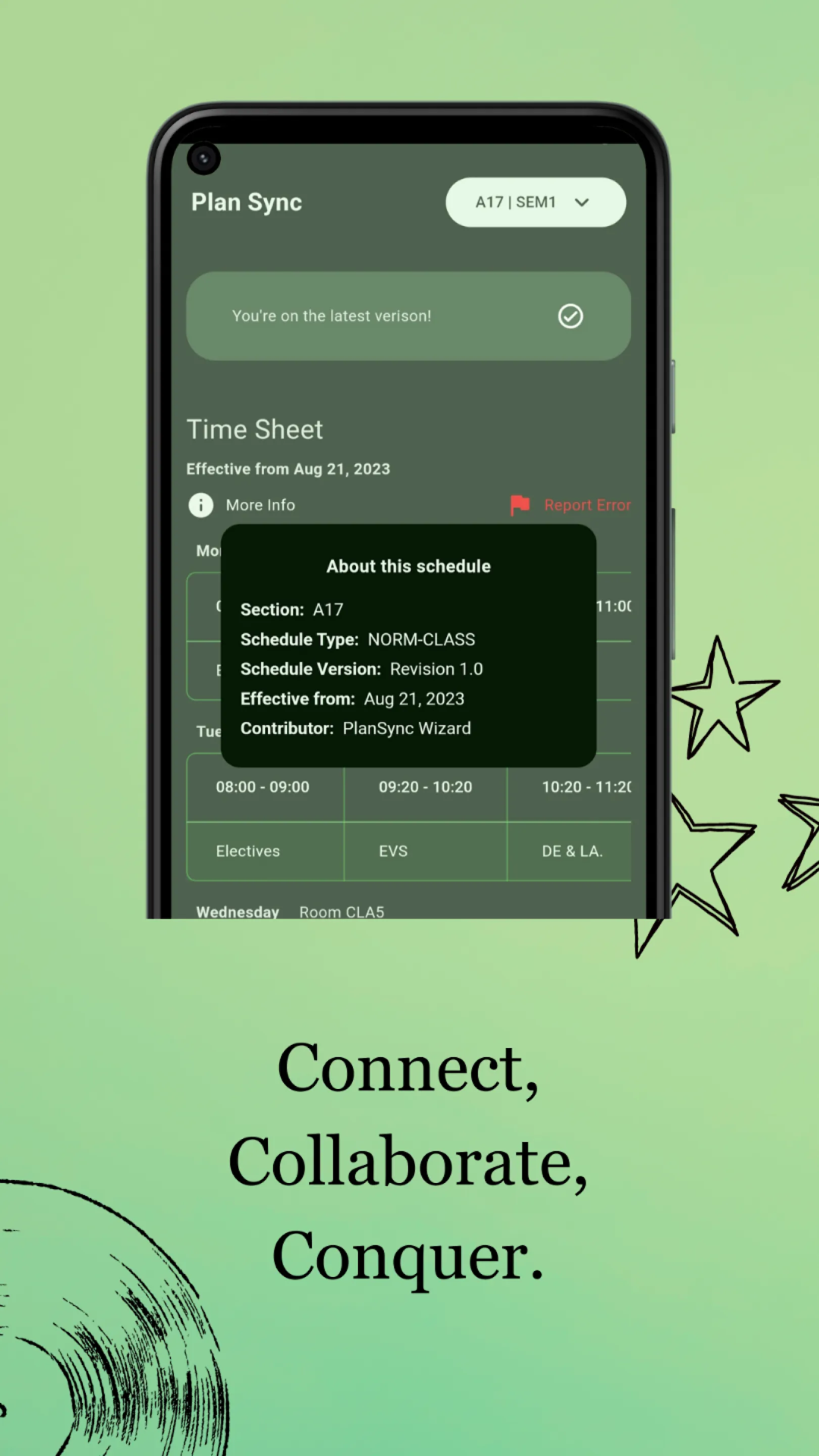Never miss a class or deadline again.