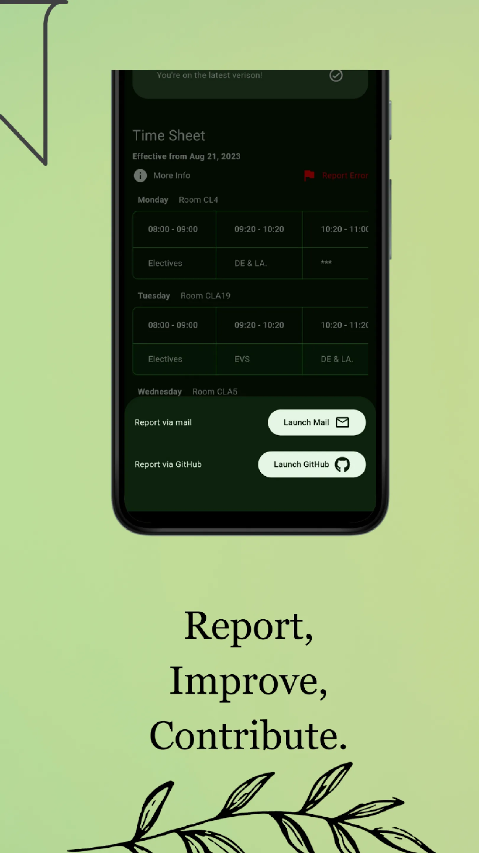 Stay focused with a clear daily view.